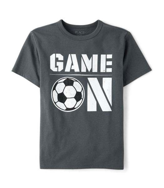 Childrens Place Grey Game On Tee